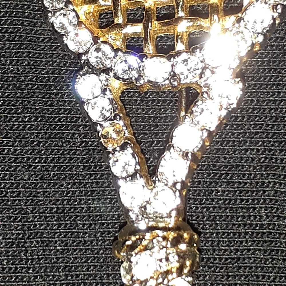 TENNIS RACK SHAPE PIN/BROOCH - Picture 6 of 10